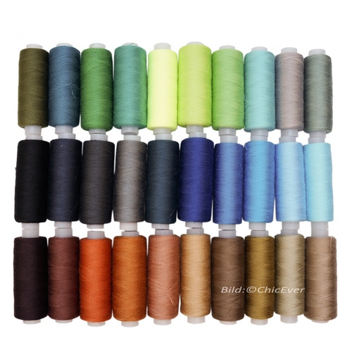 30 Nähgarne je ca.220m Nähgarnset Nähfaden Garn Faden f. Nähmaschinen mehrfabig 8717c - zum Schließen ins Bild klicken